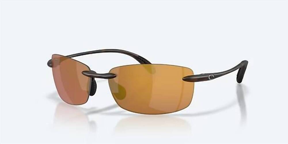 NEW COSTA DEL MAR ballast sunglasses in matte tortoise/gold mirror
